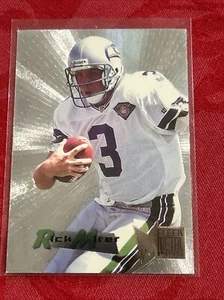 1995 Fleer Metall Rick Mirer Silberblinker parallel #184 Seattle Seahawks - Bild 1 von 7