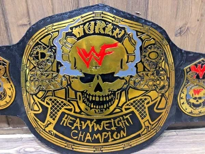 Smoking Skull World Heavyweight Championship Title Belt Replica 2MM Brass Plate - Picture 1 of 7