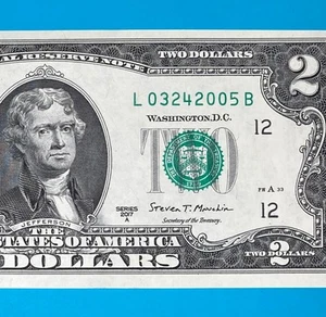March 24, 2005 (L 03242005 B) BIRTHDAY Note $2 Two Dollar Bill *UNC* - Picture 1 of 4