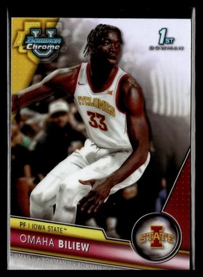 2023-24 Bowman University Chrome Refractor #32 Omaha Biliew Iowa State - Image 1 of 2