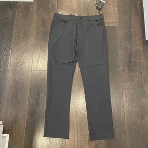 Travis Mathew Open To Close Lifestyle Performance Pant Size 34 New Heather Black - Picture 1 of 8