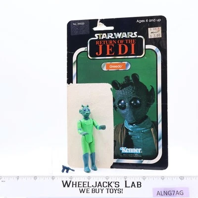 Figura de acción Greedo 100 % completa 77 Back-A ESPAÑA torso duro Star Wars 1983 PBP Foto 1 de 4