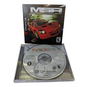 Metropolis Street Racer MSR [Sega Dreamcast, 2001] Complete Manual & Case TESTED