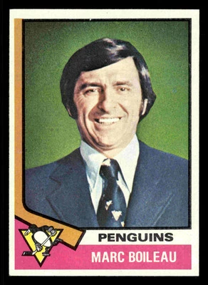 1974-75 Topps Marc Boileau #49 - Pittsburgh Penguins - NM+ - Image 1 of 2
