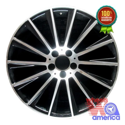 Wheel Rim Mercedes-Benz CLS550Class S400 S550 S550e S560 S580 S600 Rear Black OE - Image 1 of 4