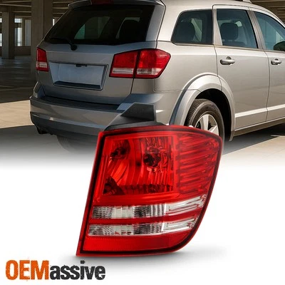 Luz trasera roja cromada tipo halógeno pasajero para Dodge Journey 2009-2020 Foto 1 de 4