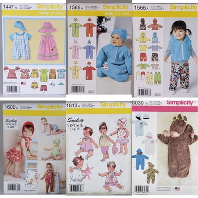 Simplicity UNCUT! U-PICK! BABY CHILD Clothes Sewing Patterns - Image 1 of 2