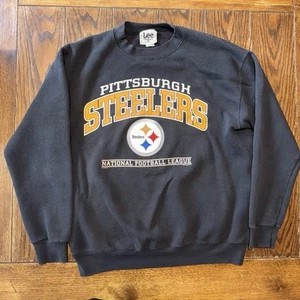 Vintage 1998 Steelers NFL Football Pullover Crewneck Sweatshirt Large USA Made - Picture 1 of 8