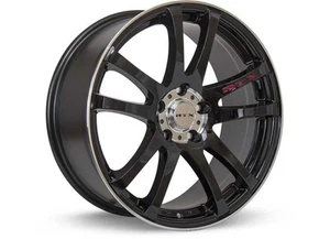 RTX Wheels 081281 Twin 15x6.5 4x100 ET38 CB73.1 Black Machined - Picture 1 of 6