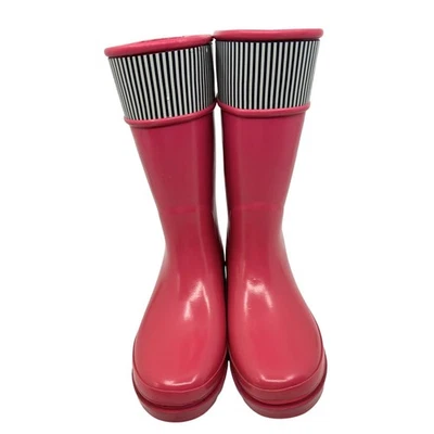 Sperry Topsider Girls Pelican Pink Rain Boots Size 2 Fleece-Lined Waterproof - Image 1 of 4