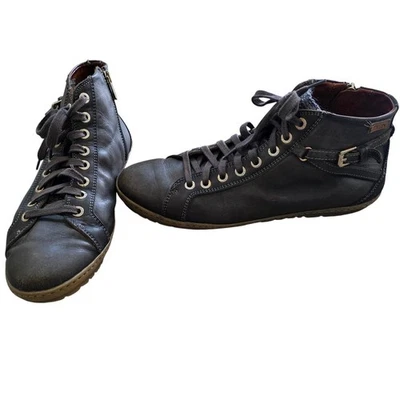 Pikolinos Lagos 901 Charcoal Gray Leather High Top Sneaker Boot EU 40 US 9-9.5 - Image 1 of 4
