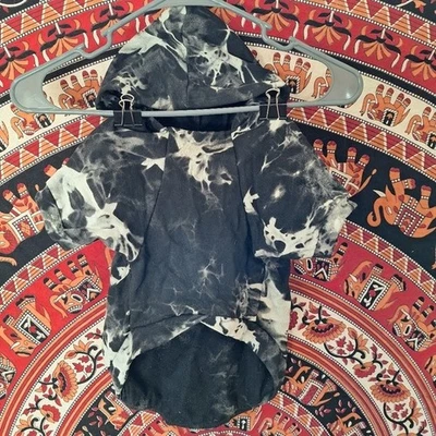 Petite Size XL Dog Hoodie Sweater Marbled Tie-Dye for Small Dog or Large Cat - Image 1 of 4