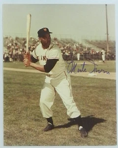 Vintage Monte Irvin signed auto 8x10 photo NY Giants - Picture 1 of 1