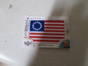 DECISION 2020 TRADING CARD POLITICAL SUPER FLAF PATCH ANTHONY FAUCI SF6 13 STAR - Picture 1 of 4