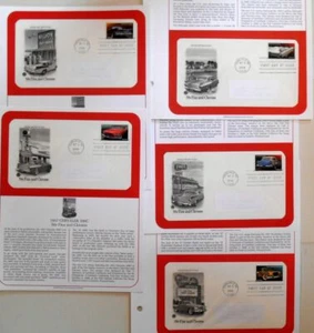2008 Classic 1950s Cars Autos Sc 4353 to 4357 set of 5 FDCs, PCS info pages - Picture 1 of 6