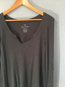 American Eagle soft and sexy waffle long sleeve shirt Woman’s X Small - Picture 1 of 4