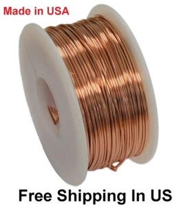Wholesale Bare Copper Wire 20 Ga -1 Lb Spool Dead Soft  See - Variations & Save - Picture 1 of 6