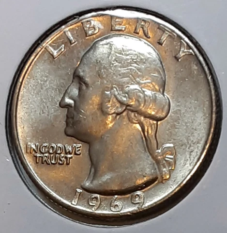 1969 Washington P Quarter - BU - Uncirculated Cover