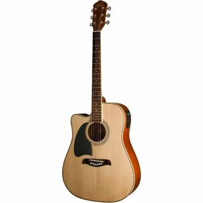 Oscar Schmidt OG2CELH Left-Handed Dreadnought Acoustic Electric Guitar, Natural - Image 1 of 3