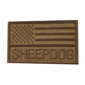 American Sheepdog coyote embroidered tactical police sheriff agent cap patch - Picture 1 of 2