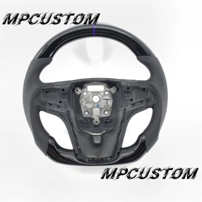 Black Carbon Fiber Steering Wheel Fit For Chevrolet Camaro SS ZL1 2012-2015 - Image 1 of 4