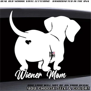 Dachshund Weiner Perro MAMÁ Adhesivo Vinilo Calcomanía Rescate Adoptar Acoger Guardar Ventana Coche - Imagen 1 de 3