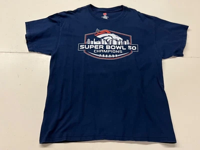🔥Camiseta Denver Broncos Super Bowl 50 para hombre grande🔥 Foto 1 de 4