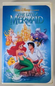RARE The Little Mermaid original VHS Disney Black Diamond BANNED Cover Art WORKS - Picture 1 of 7