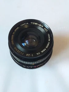Lente Tosner MC (Toshiba) 1:2.8 f 28 mm hecha en Japón. - Imagen 1 de 6