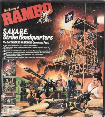 *U PICK* 1986 Coleco RAMBO S.A.V.A.G.E. STRIKE HEADQUARTERS REPLACEMENT PARTS Cover