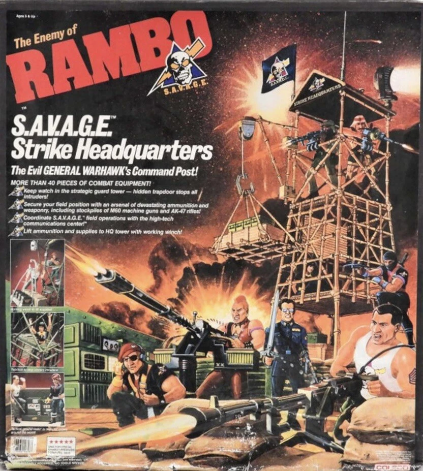 *U PICK* 1986 Coleco RAMBO S.A.V.A.G.E. PEÇAS DE REPOSIÇÃO PARA QUARTEL-GENERAL DE GREVE - Imagem 1 de 1
