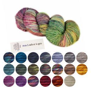 Malabrigo Arroyo Knitting Wool Yarn 4Ply Sport Superwash Hand Dyed Merino