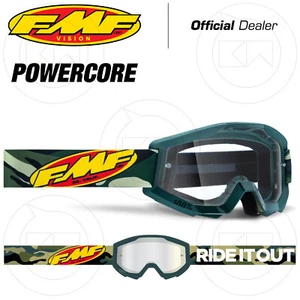 MASKE FMF POWERCORE ASSAULT CAMO BRILLE MOTORRAD CROSS ENDURO TRANSPARENTE LINSE - Bild 1 von 2