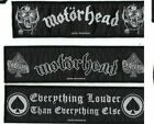 Motorhead Super Strip Sew On Patch Official War Pigs, Ace of Spades, Louder Than