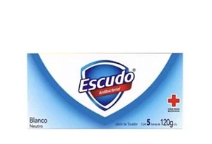 5 X Jabón de Baño Corporal Escudo Antibacterial Blanco Jabón De Tocador 4oz Ea. - Imagen 1 de 1