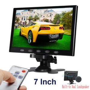 Mini 7" LCD CCTV Monitor PC Screen AV/RCA/VGA/HDMI 1080P for DSLR Raspberry Pi - Picture 1 of 12