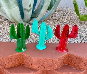 Mini Saguaro Cactus Yard Art Garden Decor - Picture 1 of 7