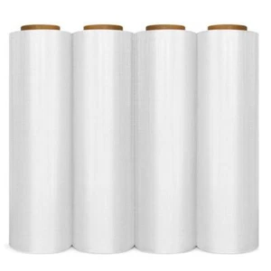 4 Rolls Hand Stretch Plastic Film Shrink Pallet Wrap 18" X 1500 FT Heavy Duty - Imagen 1 de 9
