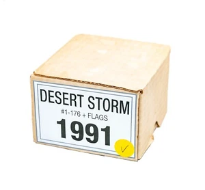 1991 DESERT STORM Topps Complete Set (176 Cards) Series 1 & 2 + 33 Flags Sticker - Picture 1 of 1