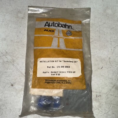 NOS VW Rabbit Sedan Pickup Caddy Radio Mounting Kit ? 1970s Volkswagen Golf - Image 1 of 2