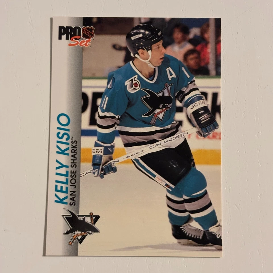 1992-93 Pro Set #167 Kelly Kisio San Jose Sharks Hockey Card - Image 1 of 2