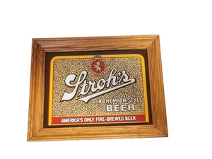STROH'S BOHEMAIN STIL BIERSPIEGEL - AMERIKAS EINZIGES FEUERGEBRAUTES BIER schön - Bild 1 von 5