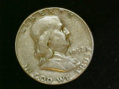 1952 P FRANKLIN HALF DOLLAR  90% SILVER  FREE SHIPPING + TRACKING - Image 1 of 4