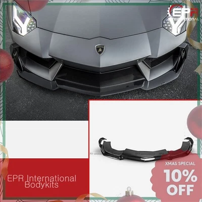 Para LAMBORGHINI Aventador LP700 DM Estilo Fibra de Carbono Labio Frontal con Kits Canard Foto 1 de 4
