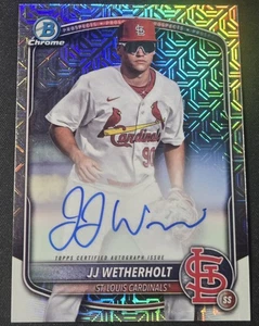 2025 Bowman JJ Wetherholt Mojo Mega Box Auto St. Louis Cardinals - Picture 1 of 2