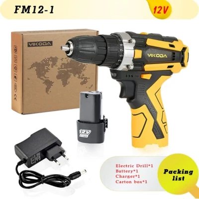 Taladro inalámbrico recargable 12V/16.8V/21V, destornillador eléctrico,... - Immagine 1 di 4