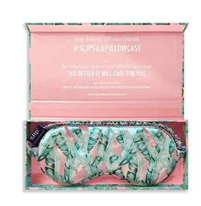 Máscara para dormir Slip Seda Rosa Verde Cali Noche Estrella Suave Cómoda Caja de seda pura NUEVO - Imagen 1 de 2