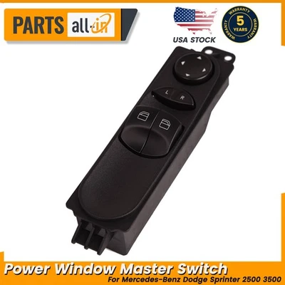 Left Power Window Master Switch Fits Mercedes Benz Dodge Sprinter 1500 2500 3500 - Image 1 of 4