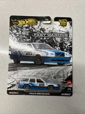 HOT WHEELS PREMIUM - VOLVO 850 ESTATE serie FAST WAGONS CAR CULTURE METAL - Immagine 1 di 4