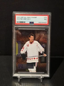 2021 Skybox Metal Universe Champions Wayne Gretzky #75 PSA 7 NM HOF - Picture 1 of 2